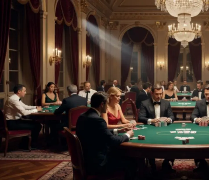 Salle de poker éclairée accueillant un tournoi live